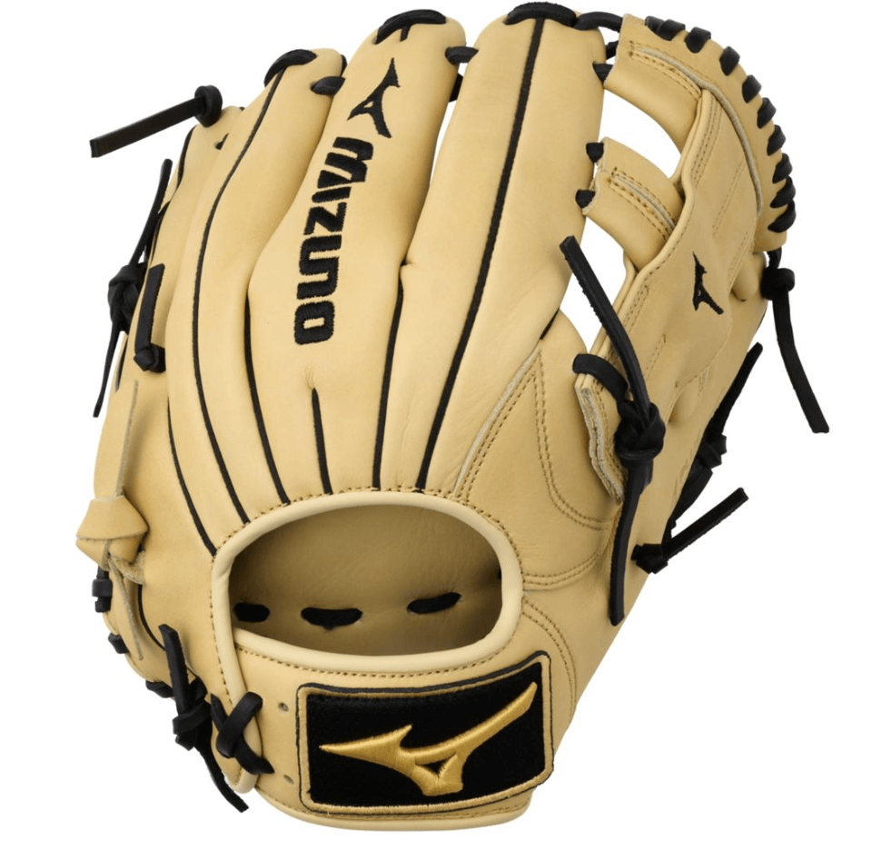 Mizuno GMVP1152P4 MVP Prime Infield Baseball Glove Camel 11.5" RH with Bio Soft Leather for enhanced performance