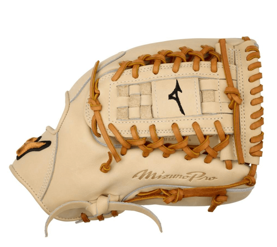 Mizuno ProGMP-1000D 12 inch pitching glove showcasing premium Deguchi Leather and Japanese craftsmanship.