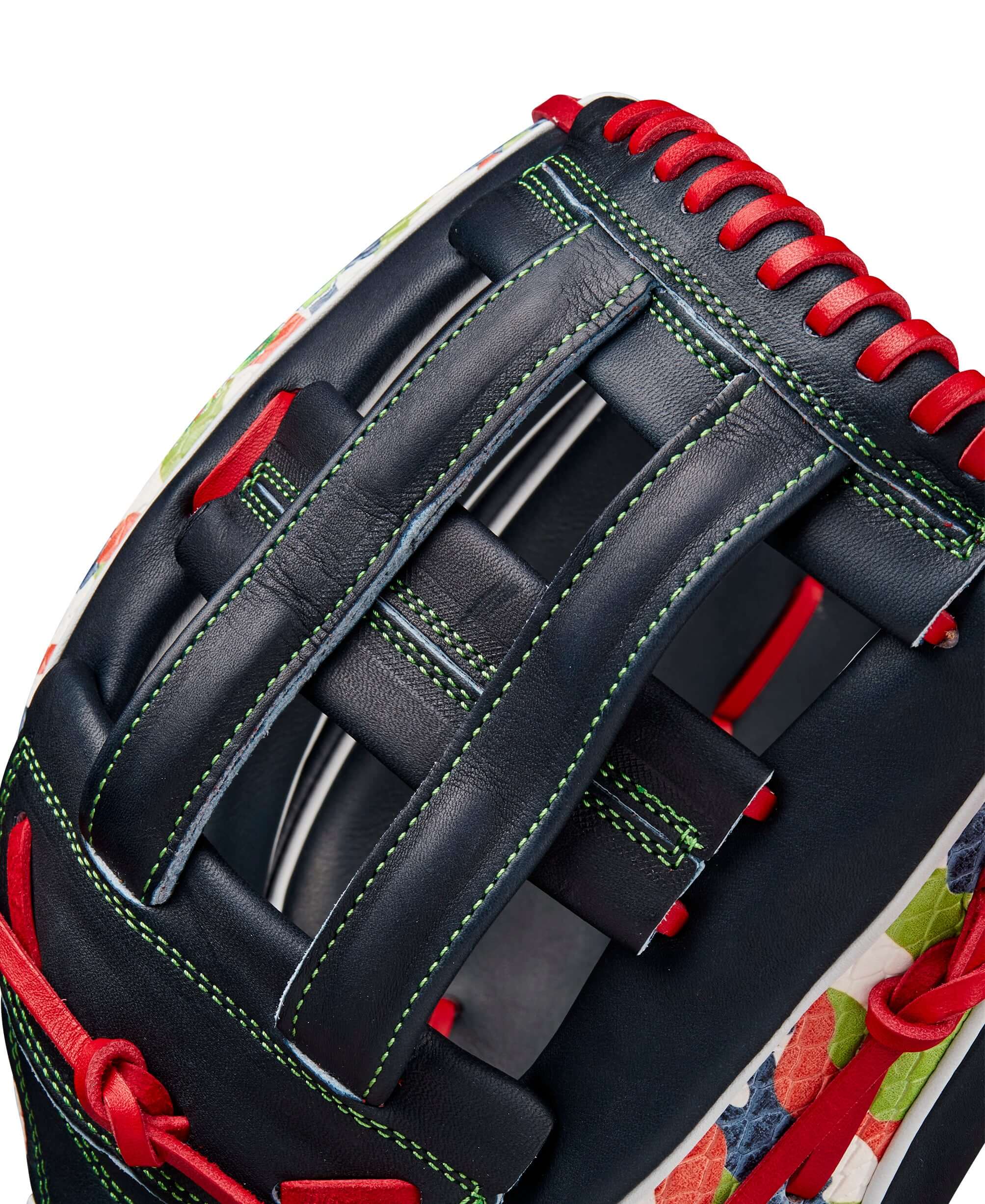 Wilson A2K 12.75'' Michael Harris GM Outfield Glove, Navy, Dual Post Web