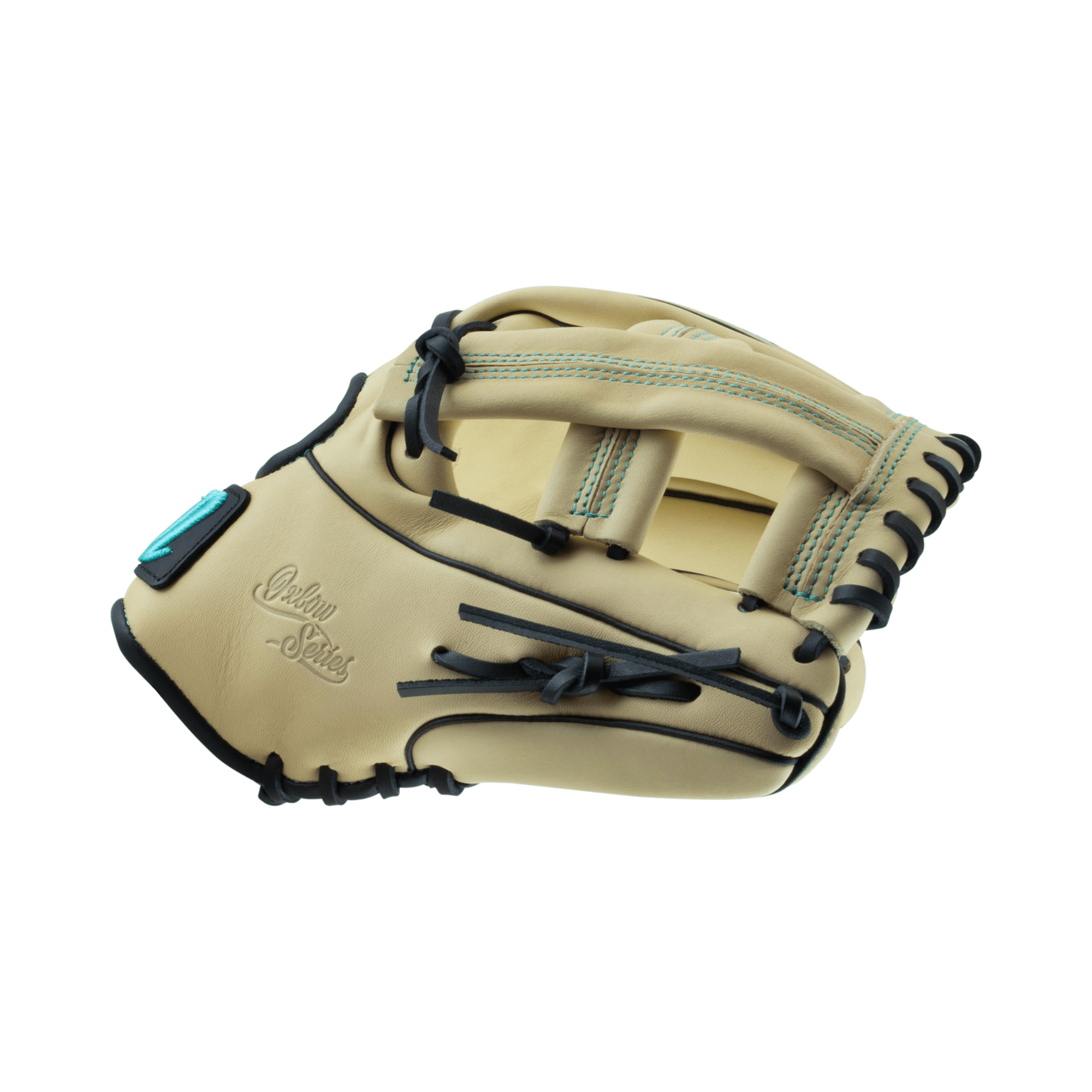 Marucci Oxbow Series 44A4 11.75 Single Post RHT glove with full-grain cowhide leather shell and microfiber wrist lining.