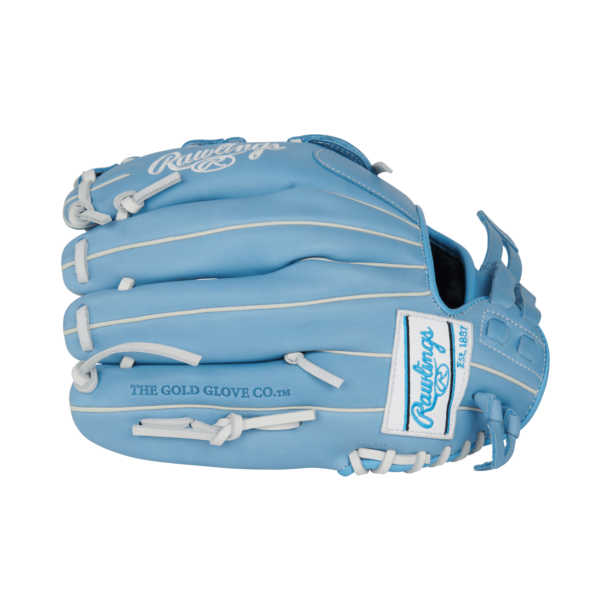 Rawlings R9 Series Softball Glove Columbia Blue 12 inches for adult fastpitch players