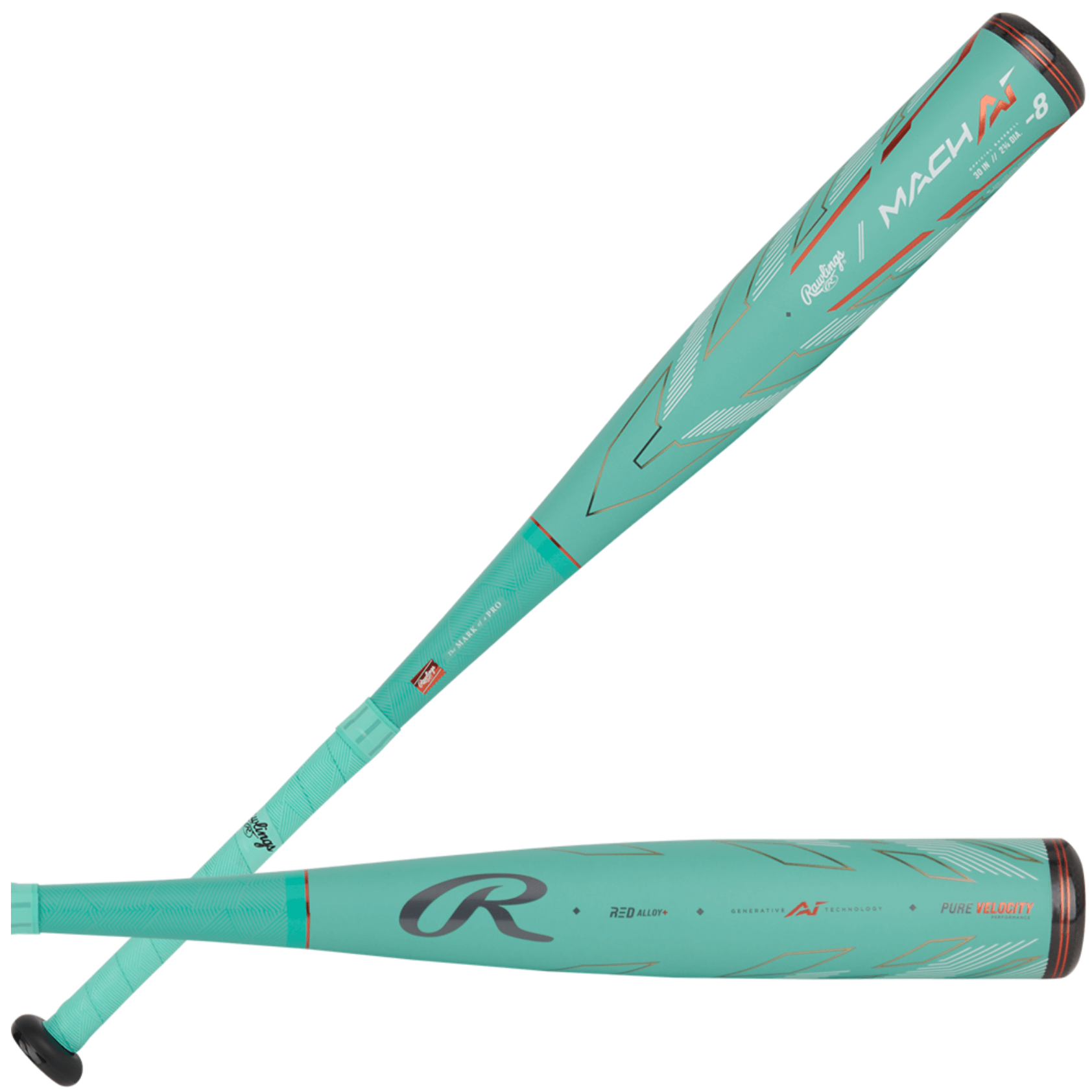 Rawlings Mach AI -8 USSSA Youth Baseball Bat with 2 3/4 inch barrel