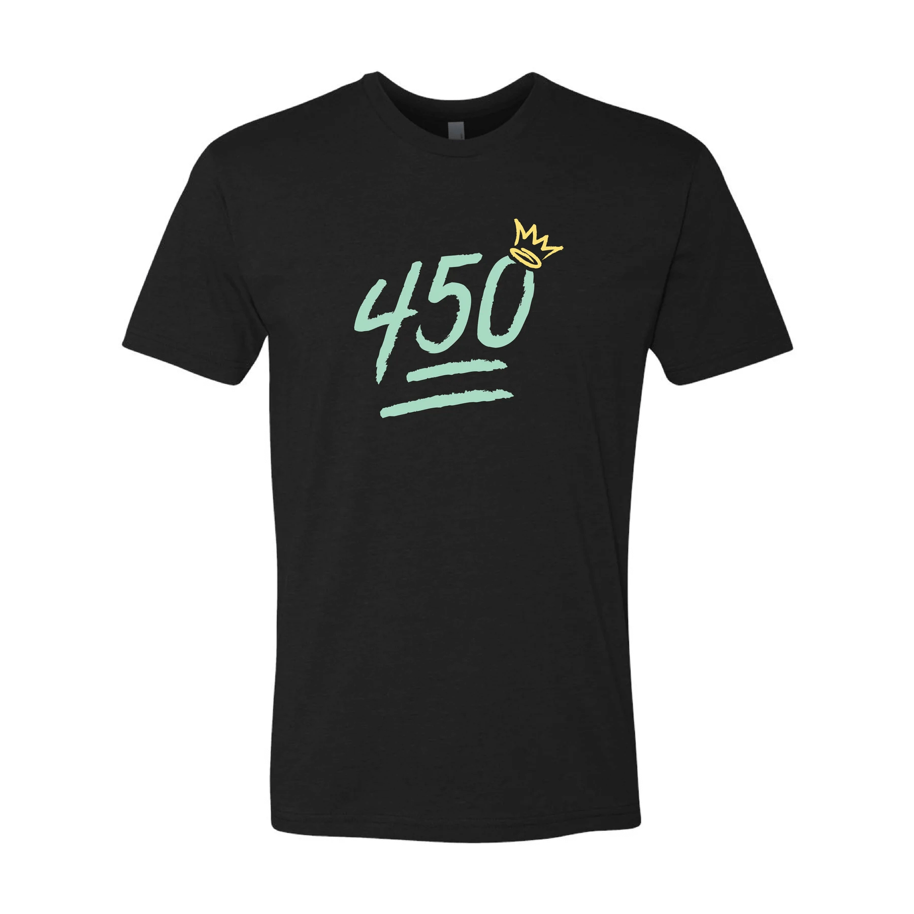 King of Juco 450 Crown Tee in black, featuring bold "450" and crown design for baseball enthusiasts.