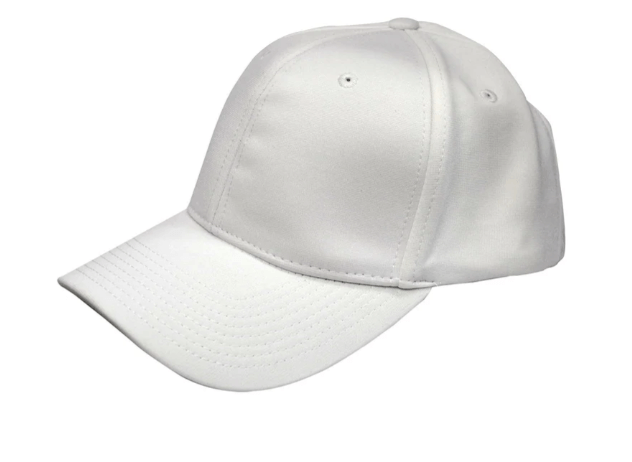 Smitty Solid White Flex Fit Football Hat, comfortable and stylish accessory for football enthusiasts.