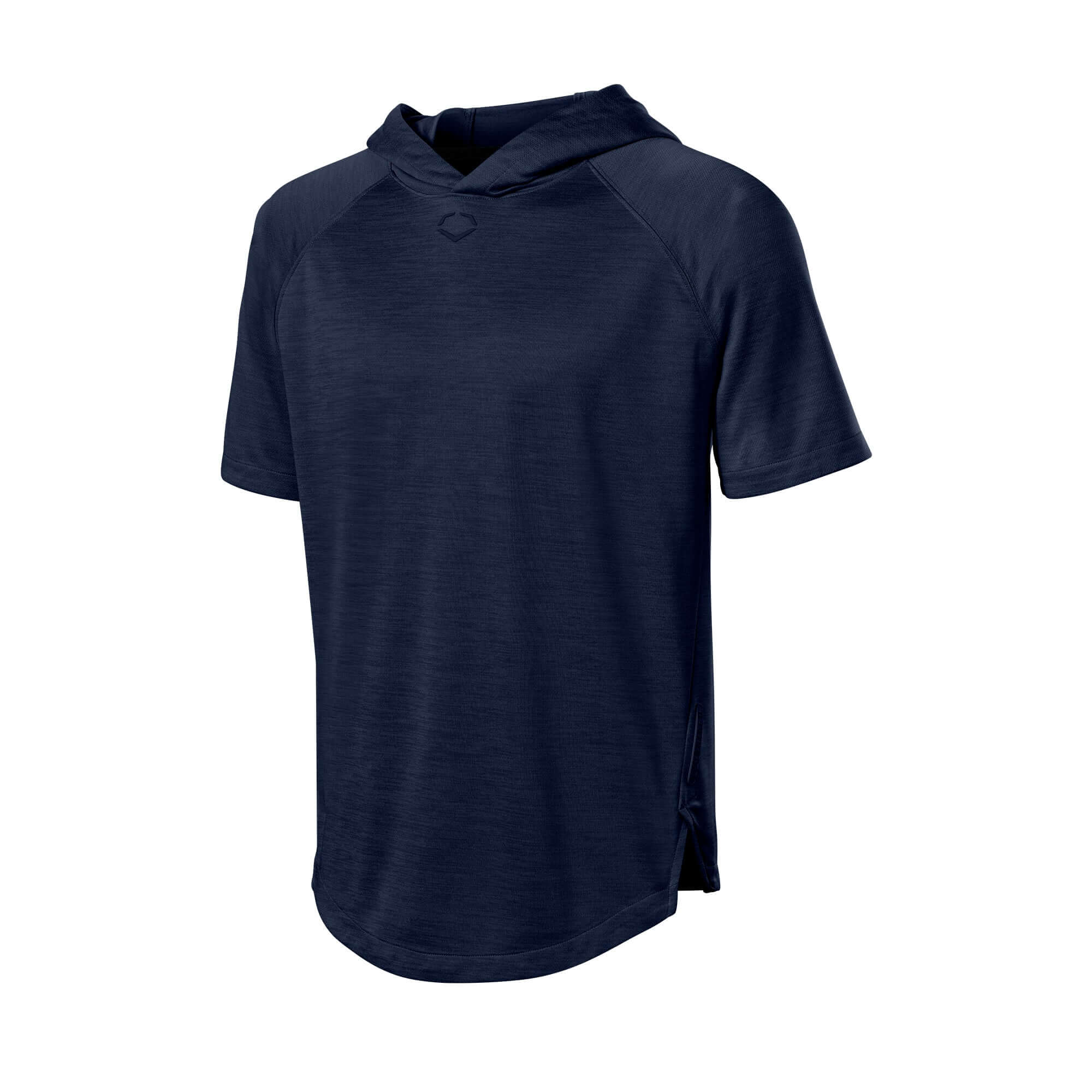 Evoshield Men's LW Short Sleeve 2.0 Hoodie Navy Heather, front view