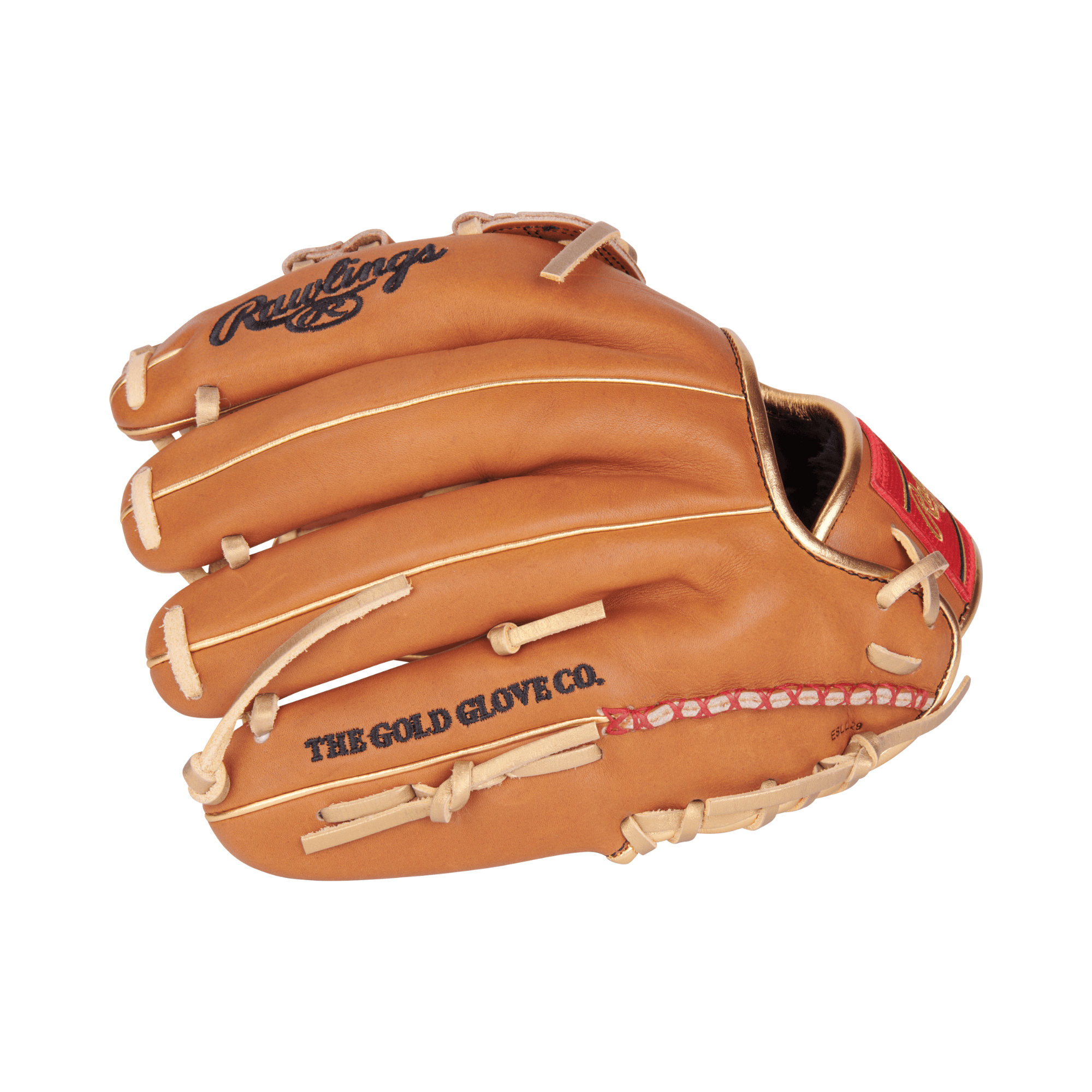 Rawlings Heart of the Hide Sierra Romero 12-inch Fastpitch Glove, RHT, tan leather with gold and red accents