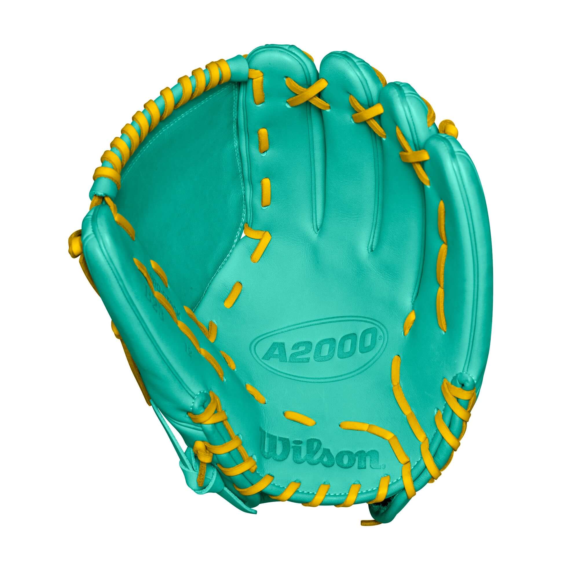 Wilson A2000 B23 Pitcher's Glove LHT 12-inch, Fall 2024, Seafoam Pro Stock leather, One-Piece Swordsman Web