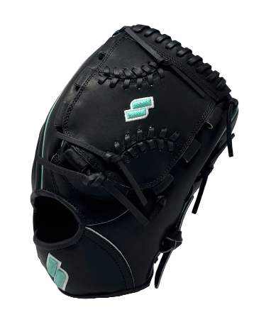 Back view showcasing durable black lacing and structured build of Sacco glove.