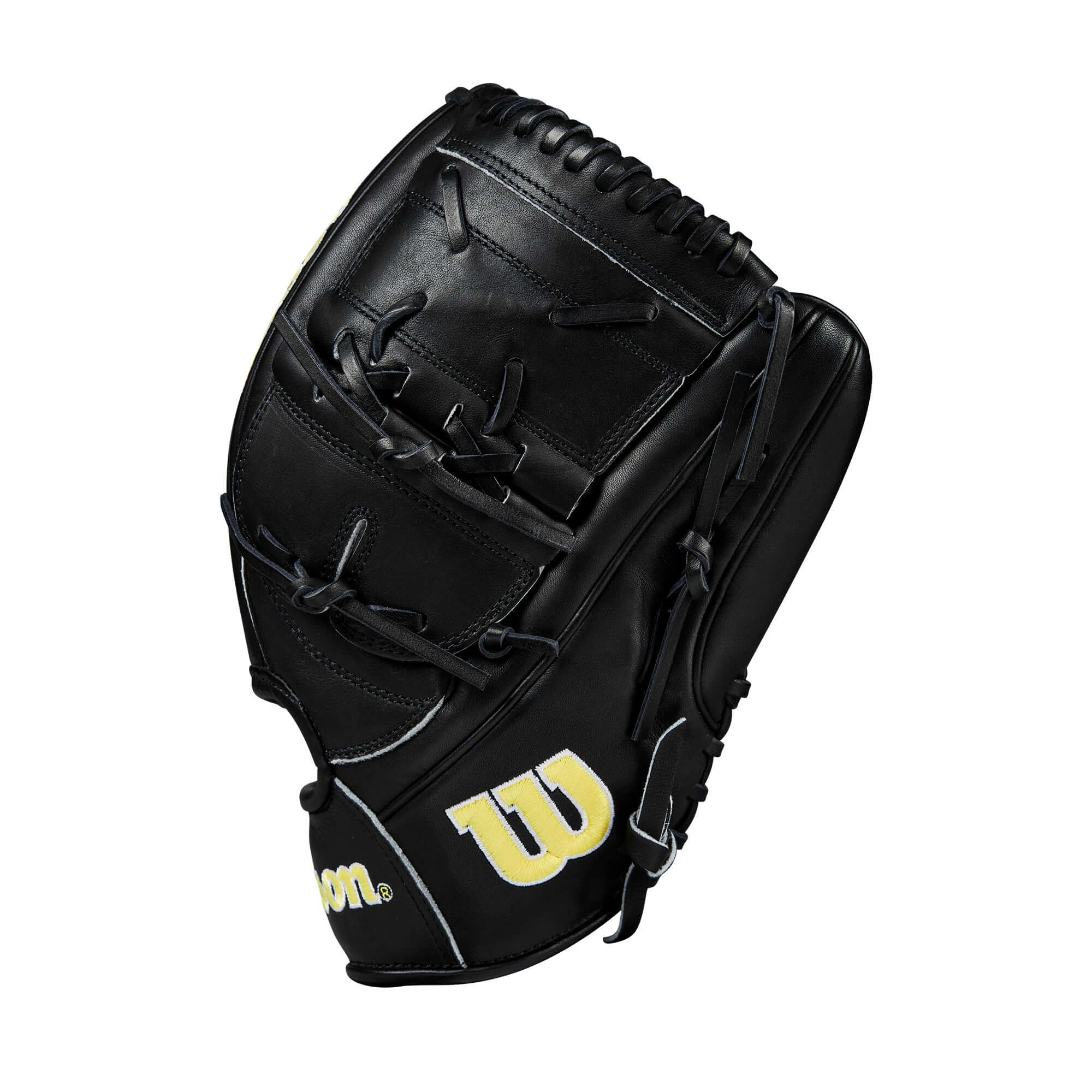 Wilson A2000 B2 Pitcher's Glove, 12, Black, LHT, Pro Stock Leather, Closed Two-Piece Web