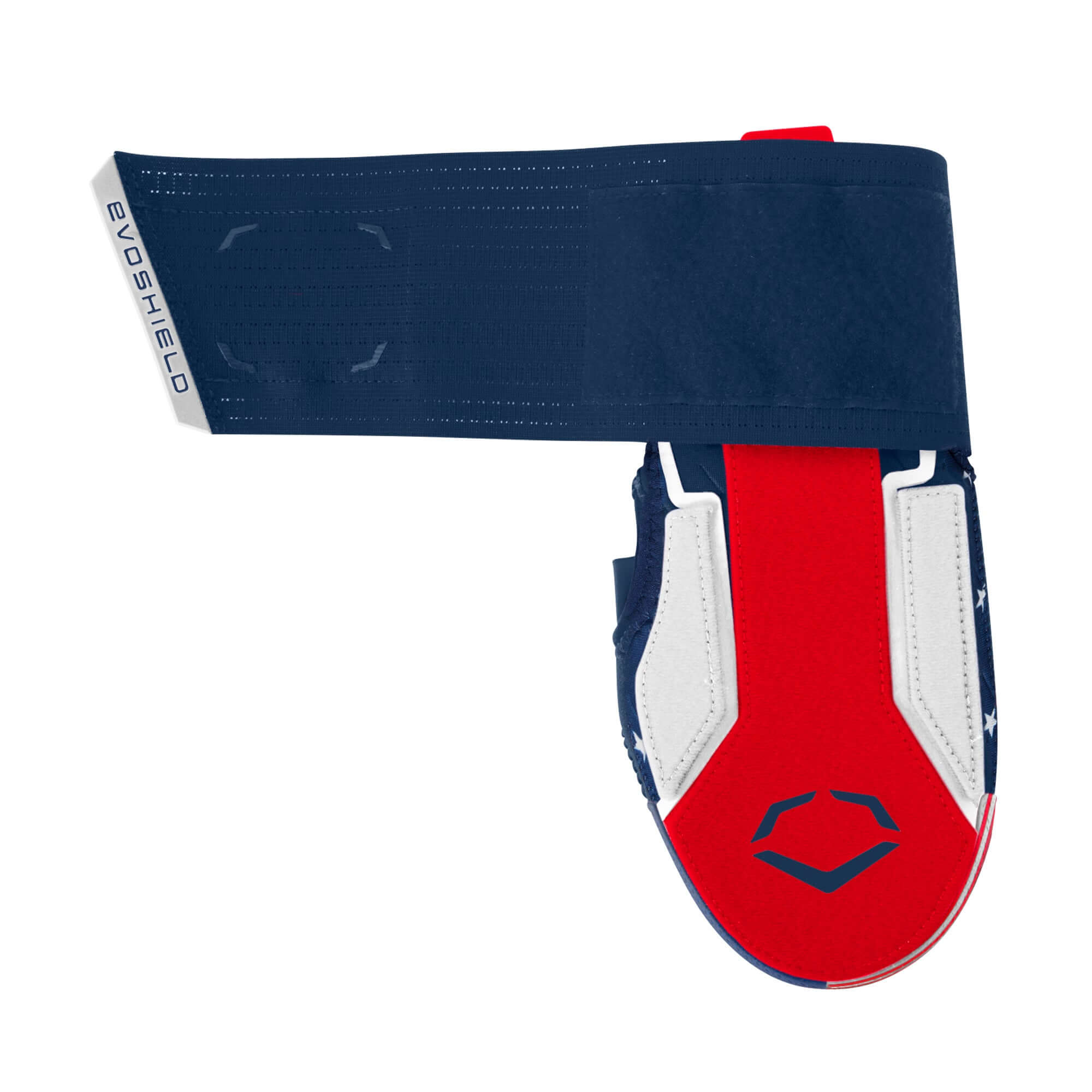 Evoshield X-SRZ Patriot Sliding Mitt 2.0 in White, Scarlet, and Navy