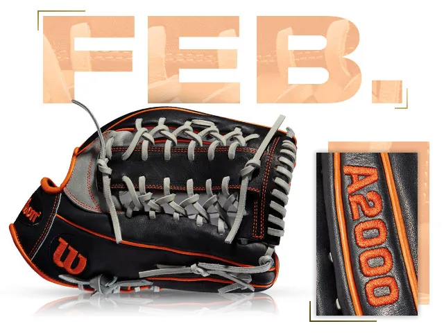 Wilson A2000 KP92 glove for February 2015 GOTM fan vote, showcasing premium design and quality craftsmanship.