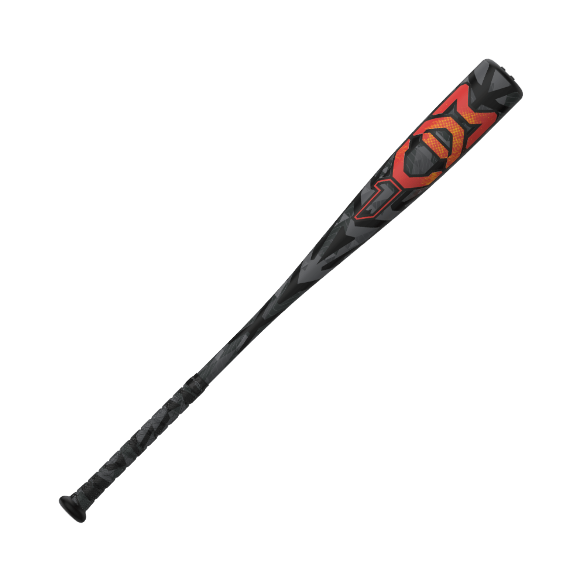 Easton Mav1 -10 USSSA youth baseball bat with a 2 3/4" barrel, sleek black and red design, engineered for high performance.