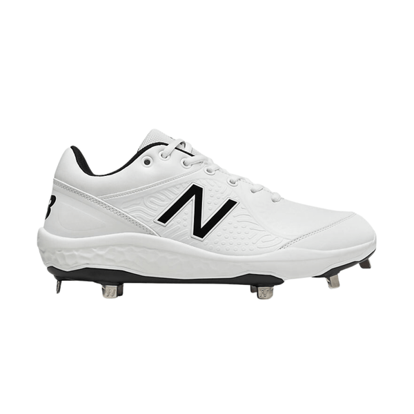 All white new balance baseball cleats hotsell