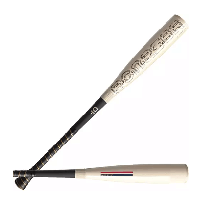 Warstic 2025 Bonesaber Hybrid USA Metal Baseball Bat -10, showcasing its sleek design and innovative features.