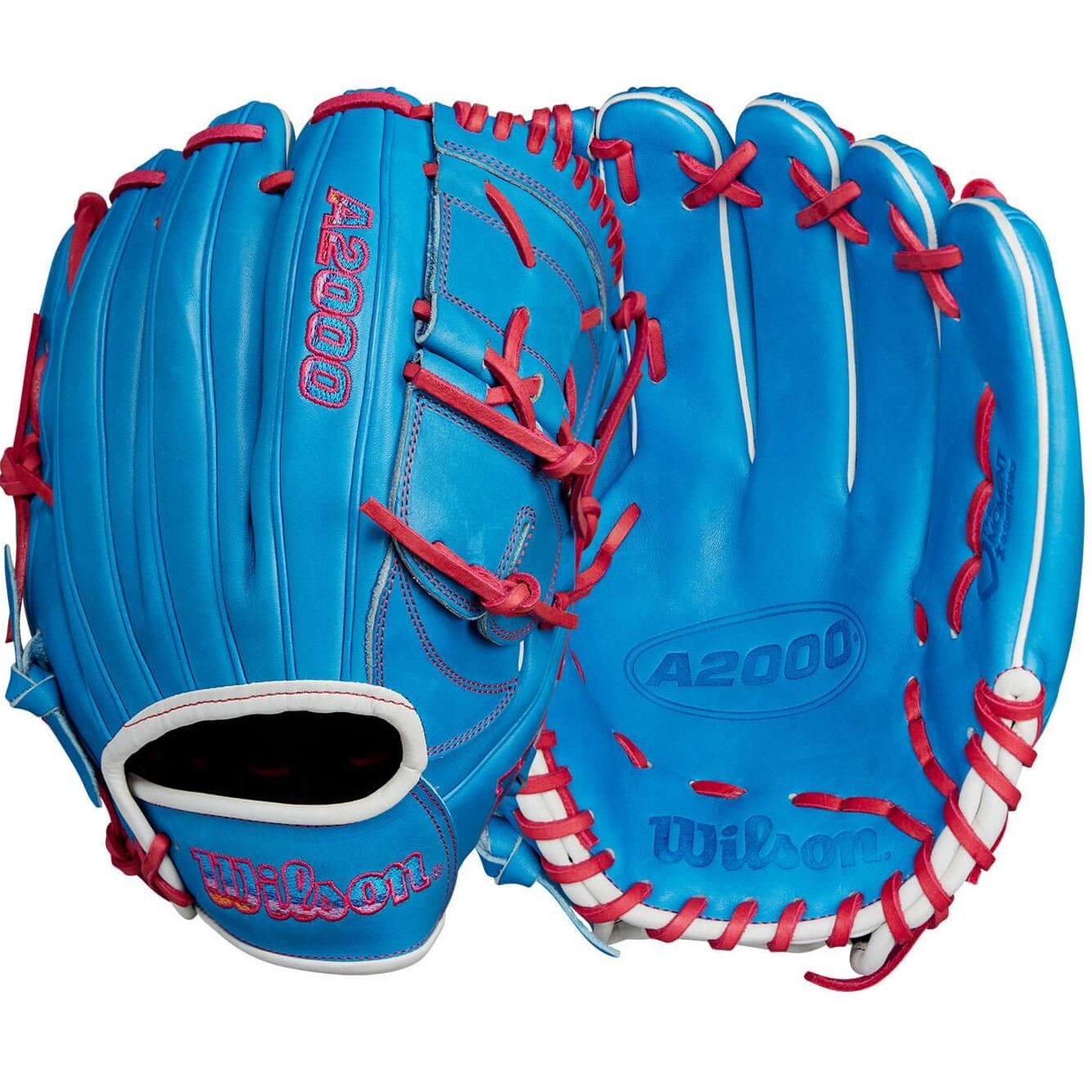 Wilson 2024 Autism Speaks A2000 B2 12 LHT Pitcher's Glove, Autism Speaks Blue Leather, Pink Accents