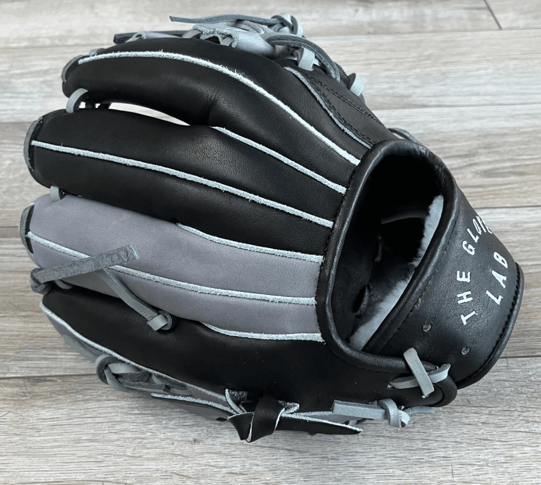 Youth Baseball Glove, 11.25, Black/Grey, Japanese Tanned US Steerhide