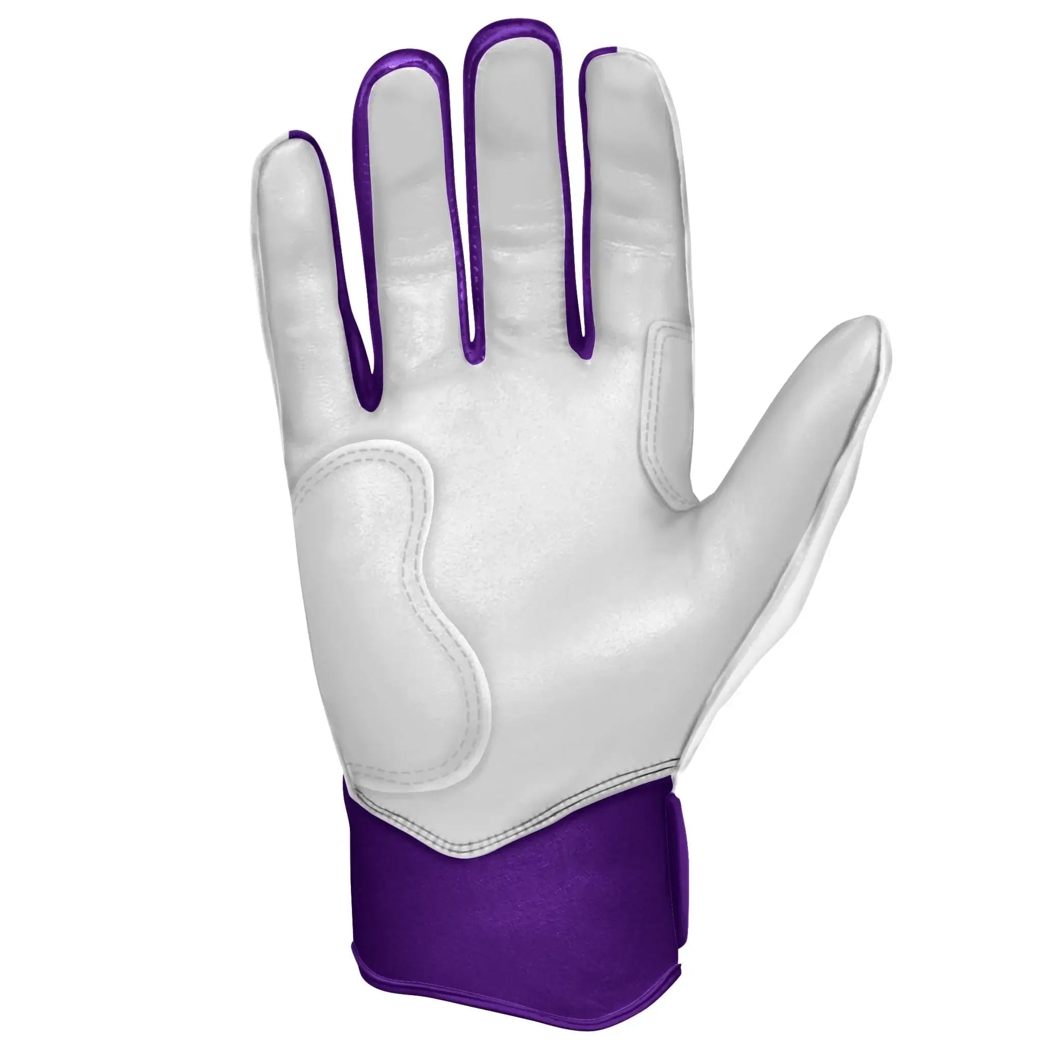 Bruce Bolt Youth Premium Pro Chrome Short Cuff Batting Gloves Purple