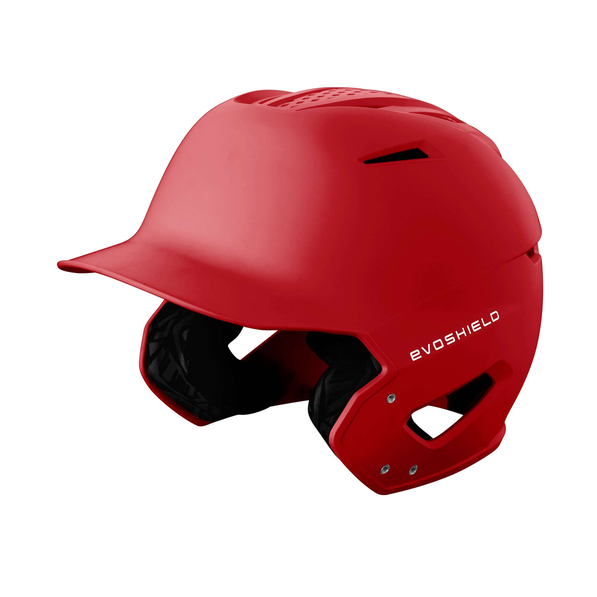 EvoShield XVT 2.0 Matte Batting Helmet in Scarlet, designed for comfort and protection in baseball.