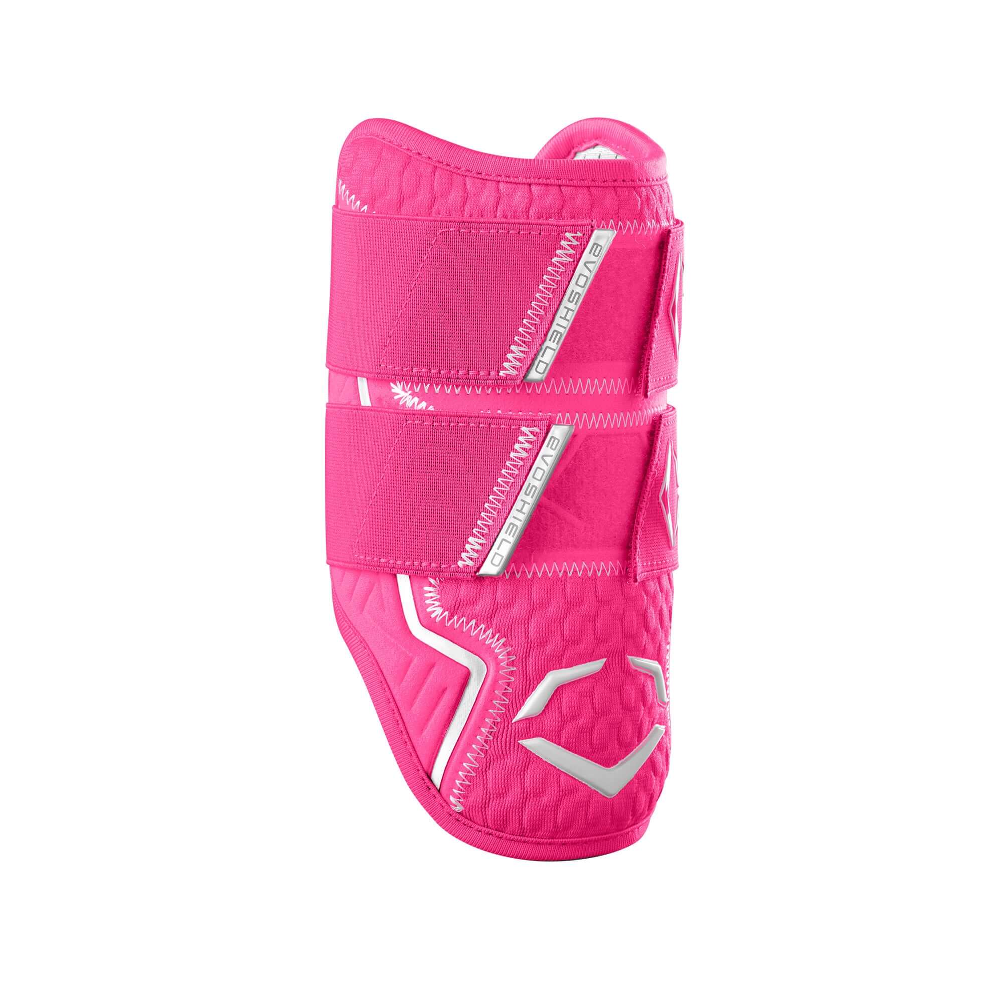 Evoshield Pro-SRZ 2.0 Double Strap Elbow Guard in Pink with Gel-to-Shell technology for maximum protection and comfort.