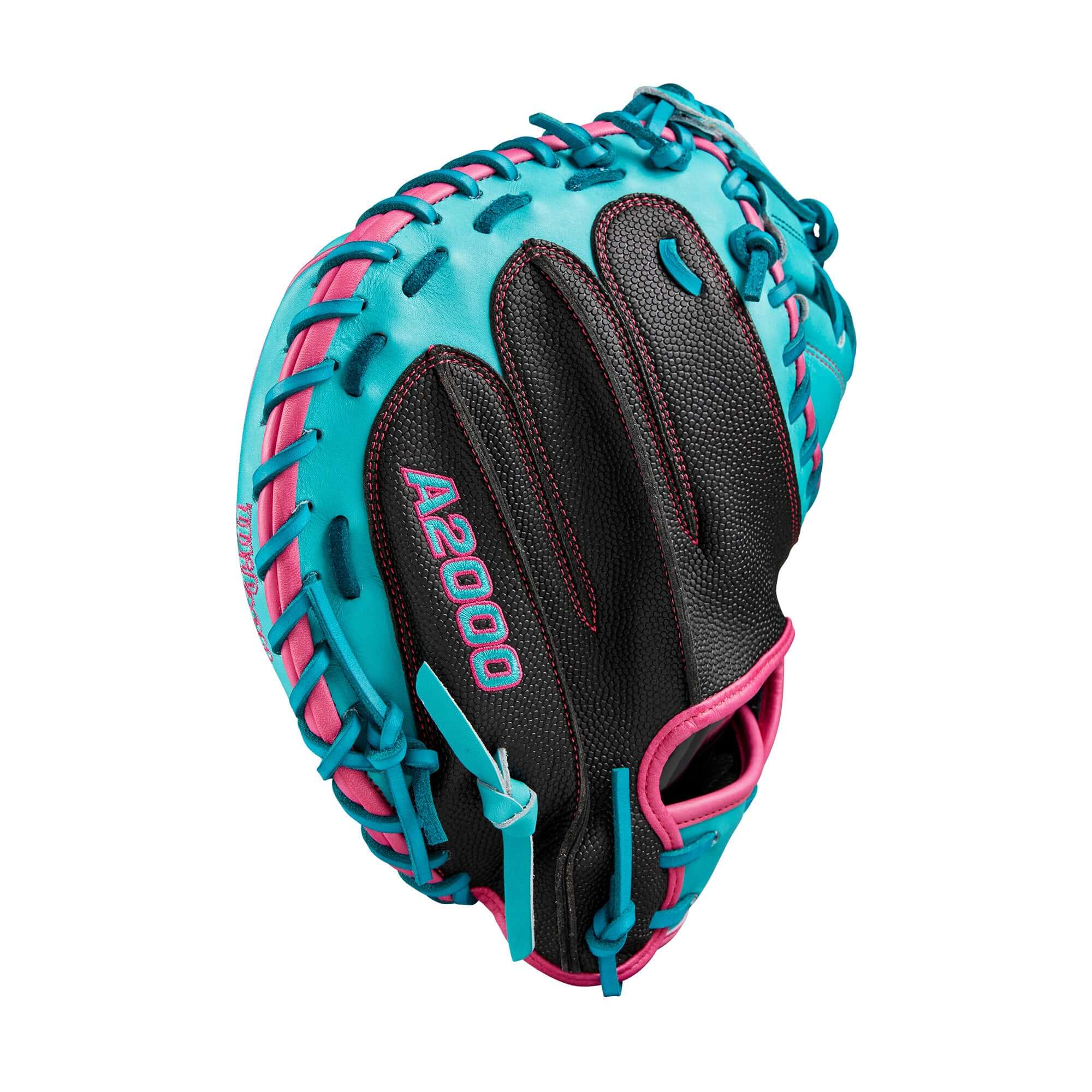 Wilson Fall 2024 A2000 CM33 Baseball Catcher's Mitt Black/Teal 33 inches