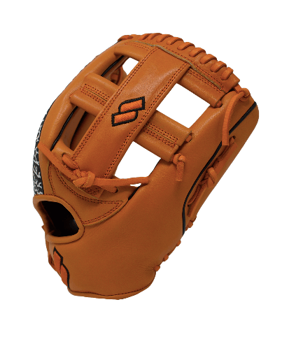 Back view highlighting the orange & black EP outer shell and cushioned slots.