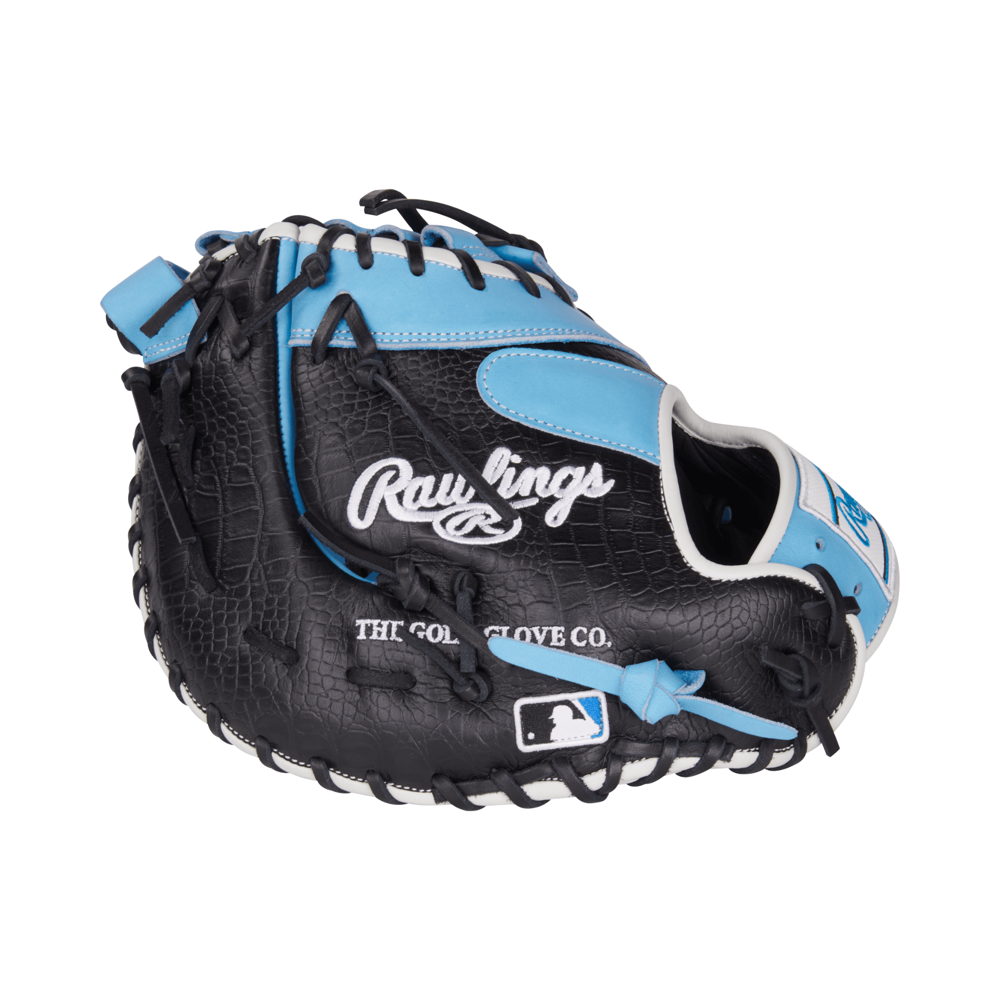 Rawlings Heart of the Hide Series First Base Mitt 12.5 inch Columbia Blue and Black