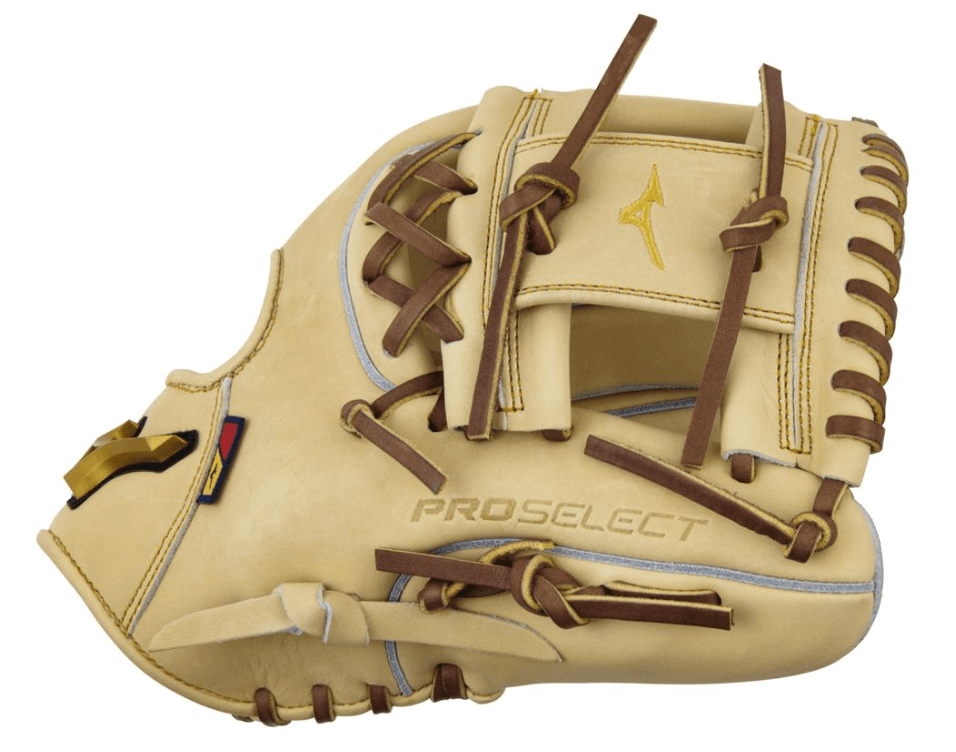 Mizuno Pro Select GPS-40 11.5 inch Steerhide baseball glove, showcasing premium craftsmanship and comfort.