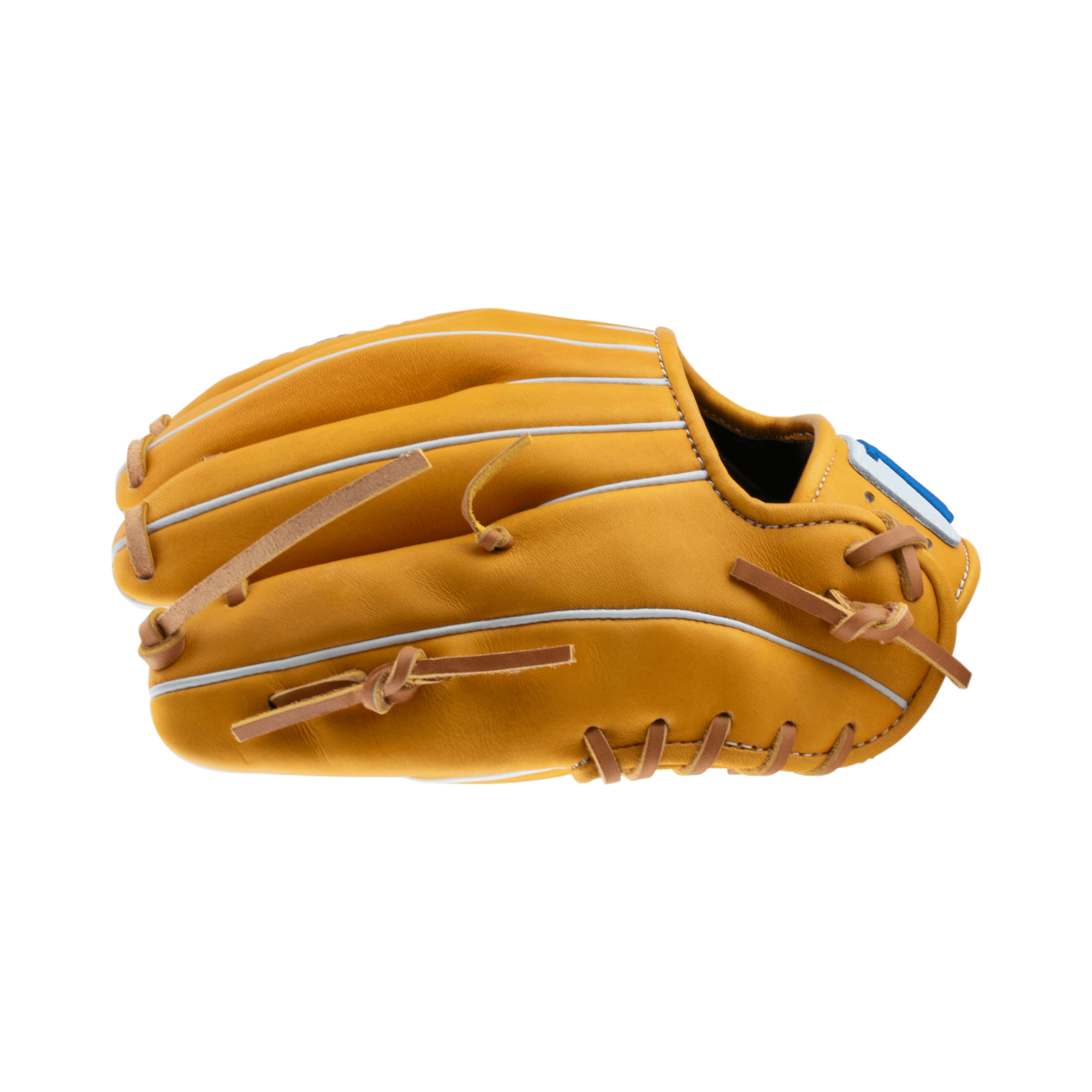 Marucci Cypress Series 53A4 11.50" baseball glove in yellow leather with single post design for comfort and durability.