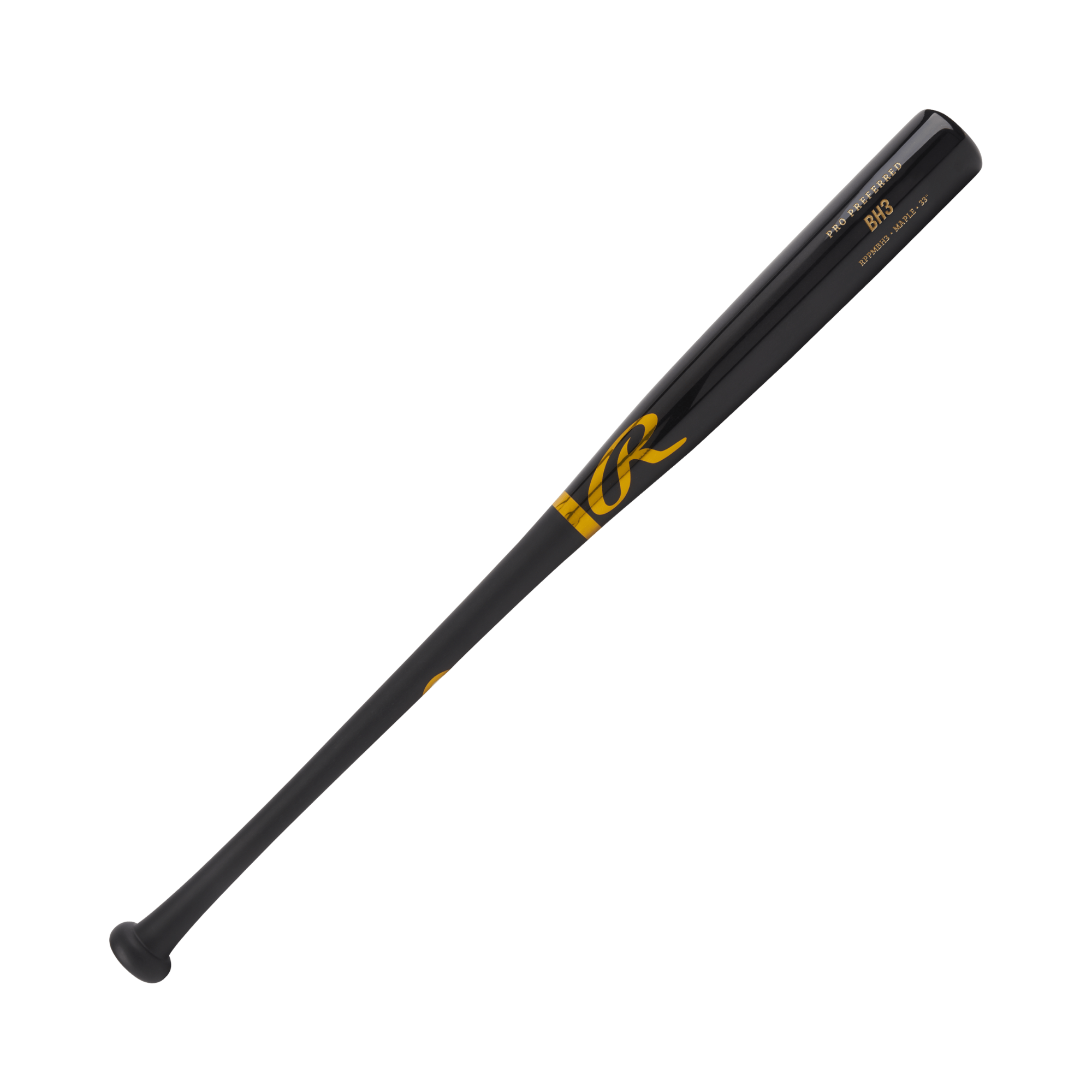 Rawlings Pro Preferred BH3 Maple Wood Bat, high-density barrel for powerful performance.