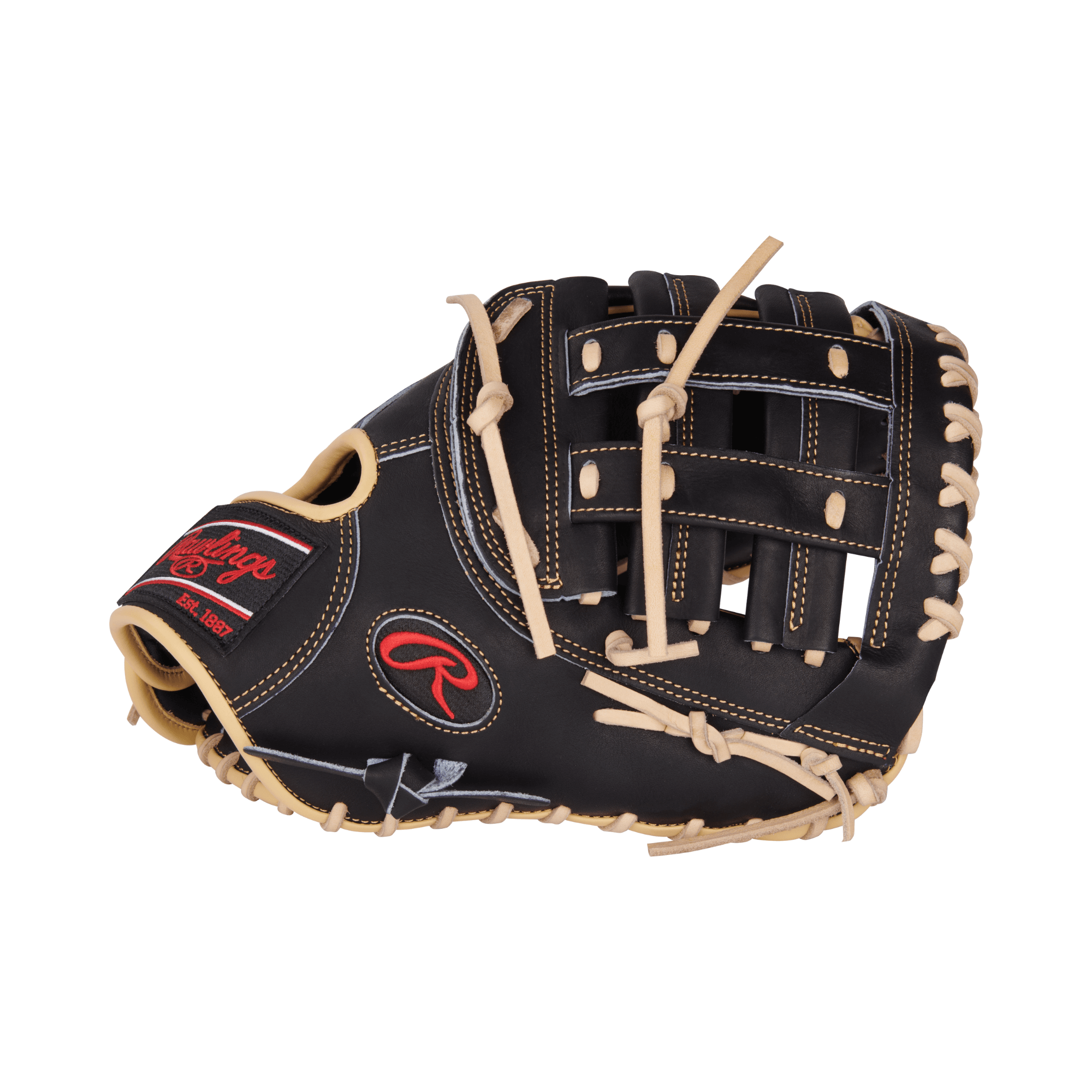 Rawlings Heart Of The Hide Series First Base Mitt 12.5 Black LHT Professional quality baseball glove.