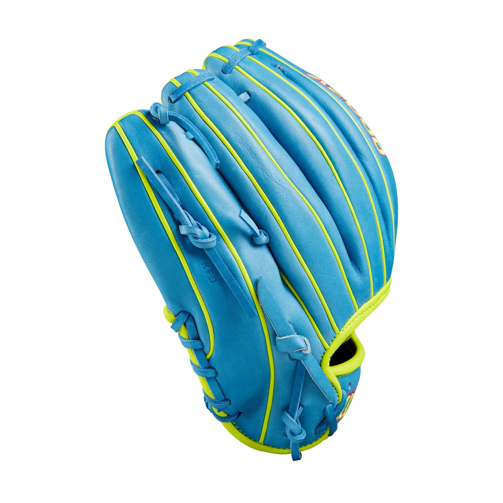 Sky Blue Wilson A2000 1786 Infield Baseball Glove with H-Web, 11.5 inch, ideal for infielders, pro stock leather, Fall 2024.