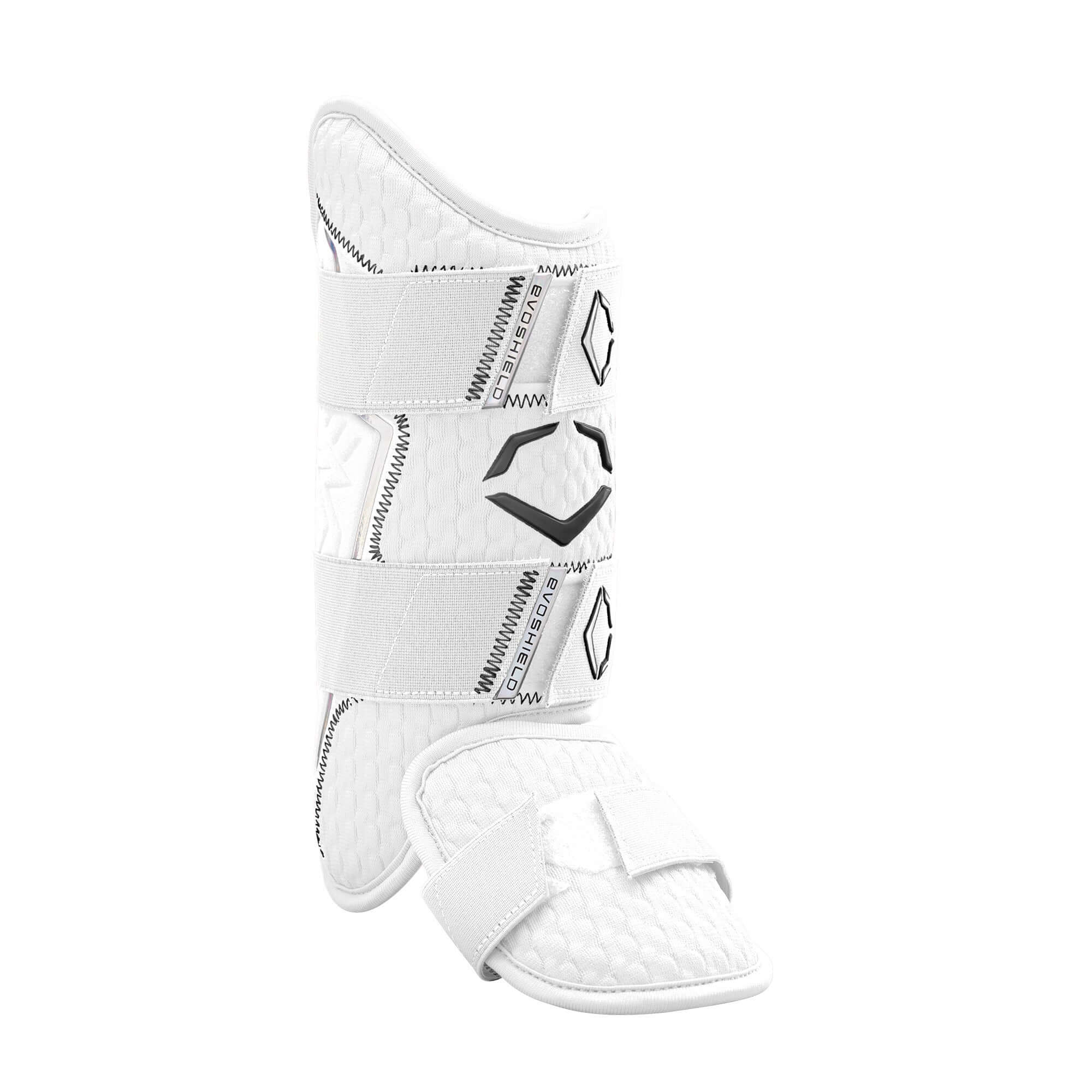 Evoshield Pro-SRZ 2.0 Batter's Leg Guard for right-handed hitters, providing protection and custom fit.