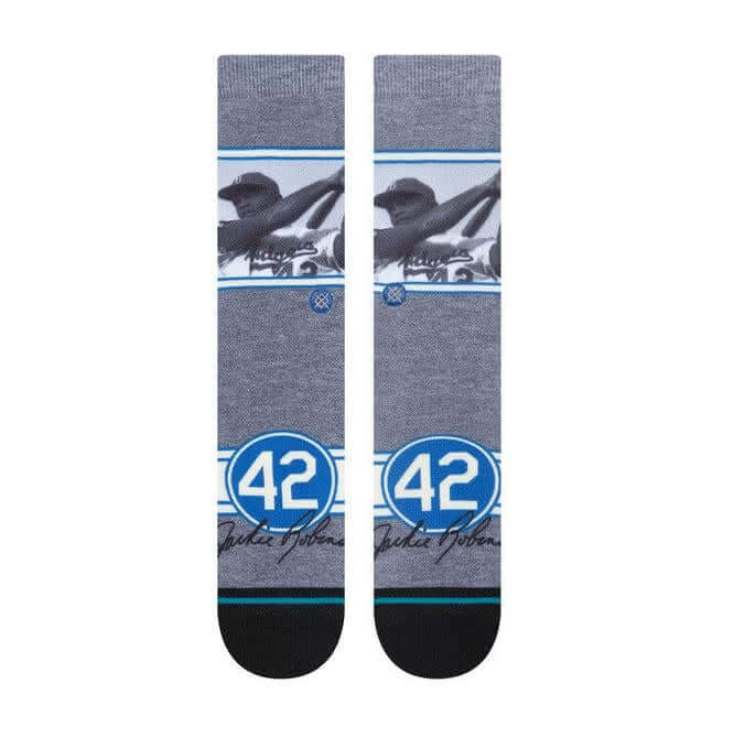 Stance Crew Socks Jackie Robinson classic mid-calf height.