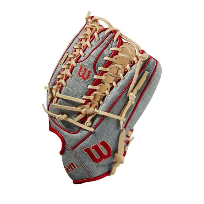 Wilson A2000 OT7SS 12.75 LHT baseball glove with two-piece web design and deep pocket