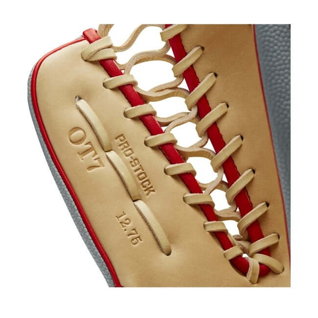 Wilson A2000 OT7SS 12.75 LHT baseball glove with two-piece web design and deep pocket