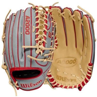 Wilson A2000 OT7SS 12.75 LHT baseball glove with two-piece web design and deep pocket