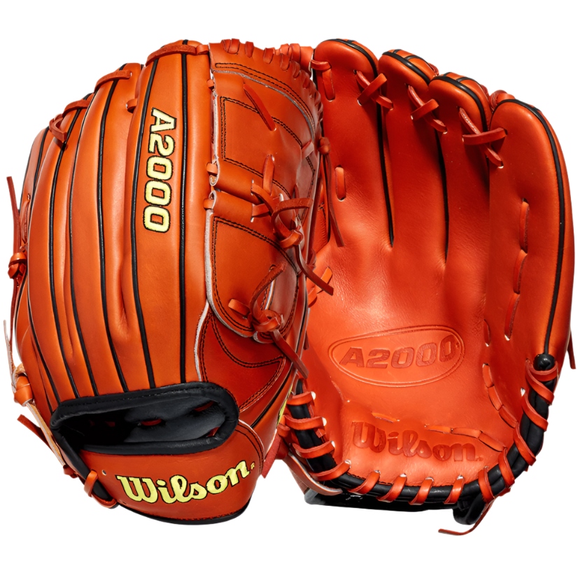 Wilson A2000 B2 Special Edition RHT Copper 12 baseball glove, closed two-piece web design.