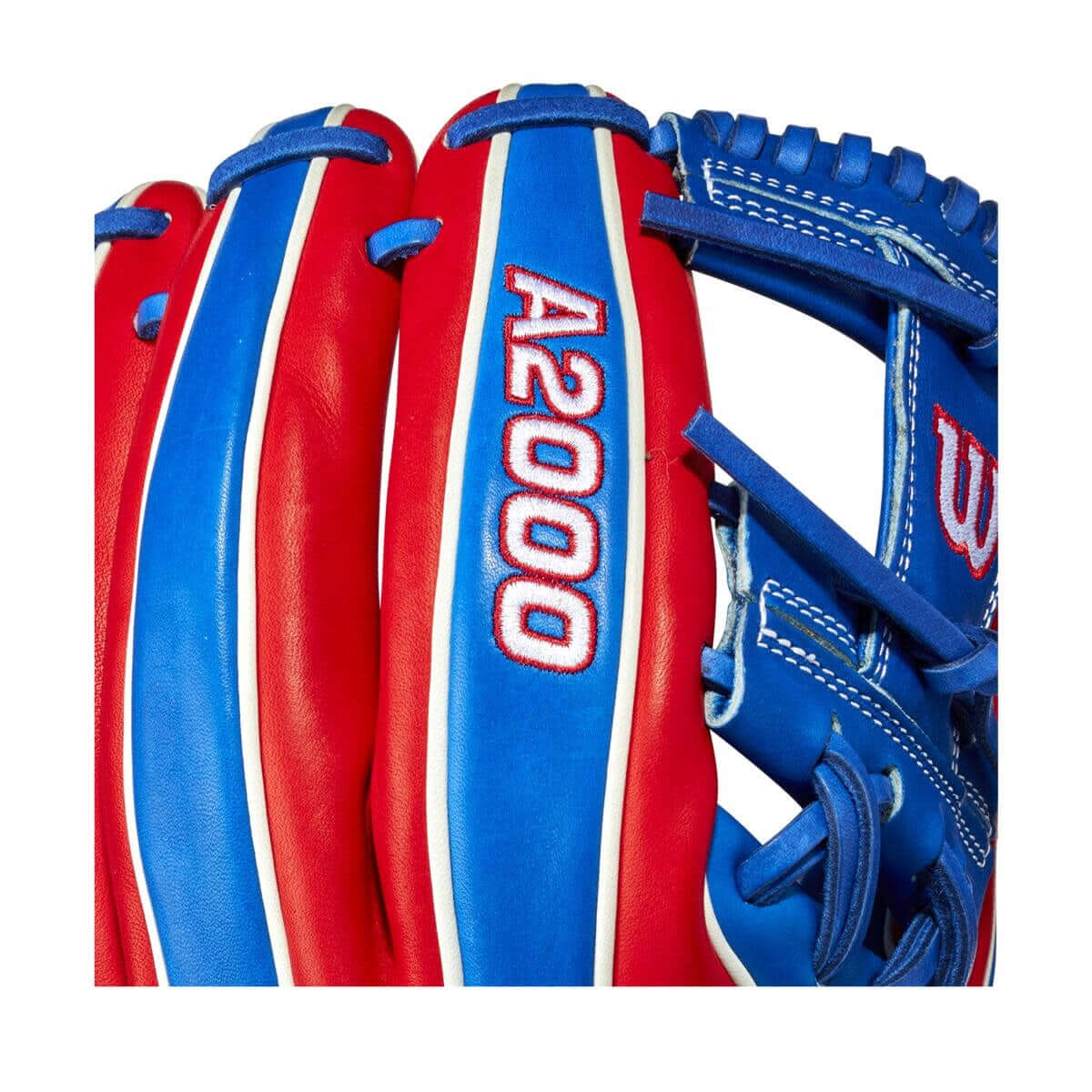 Dominican Republic flag on Wilson A2000 1786 Country Pride Series 11.5 Infield Glove.